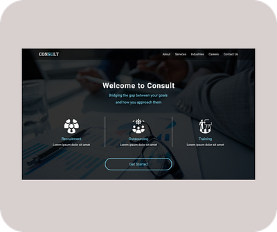 Website Header design ui ux web