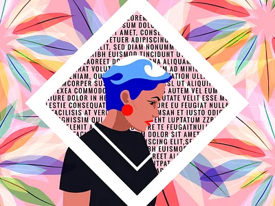 Don't put limits on your opportunities branding charachter design character fashion fashion art illustration model typography ui woman