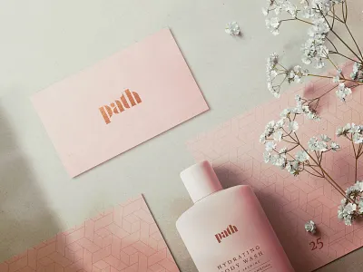 Path Skincare app branding design health icon label label design lettering logo minimal packaging packaging design path skincare typography ui wellness