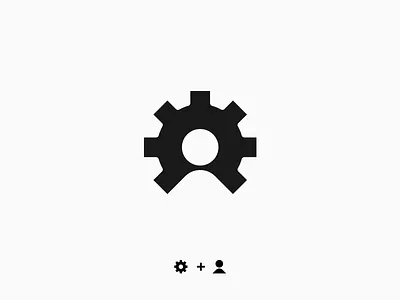 Gear + Client Logo client customer customer support design gear icon logo logodesign logotype mark minimal negative space logo tech logo vector