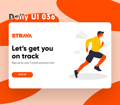 Daily UI 036 - Special Offer daily 100 challenge daily ui dailyui flat special special offer strava ui uiux ux