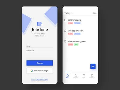 Mobile Task Manager Concept app design design dribbble logo mobile ui portfolio task task list task manager typography ui uidesign