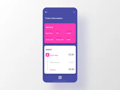 #DailyUI Special — Train Ticket App app application boarding boarding pass boardingpass booking daily daily ui daily ui challenge dailyui dailyuichallenge design pass ticket train ui ux