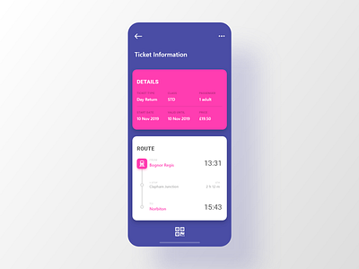 #DailyUI Special — Train Ticket App app application boarding boarding pass boardingpass booking daily daily ui daily ui challenge dailyui dailyuichallenge design pass ticket train ui ux