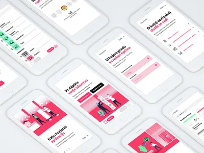 Rate your municipality services challenge clean design fun gradient illustration simple typography ux vector