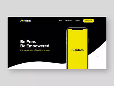 Afridom Website animations branding fintech gsap html interactive design landing page landing page design parallax reactjs ui uidesign uiux ux web design website website design website development