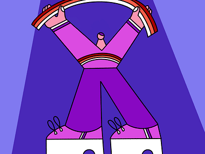 Man holding a noodle holding illustration man noodle