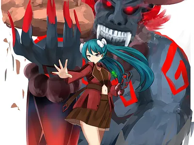 commision for nishizawa uta anime commision illustration