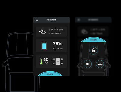 Daily UI 034 Car Interface 034 app car car interface dailyui design interface