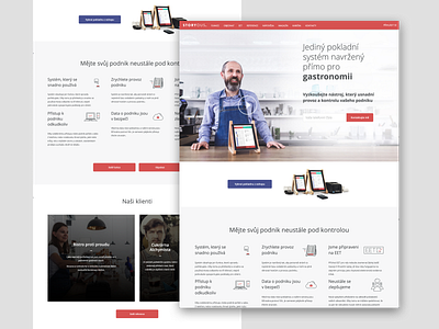 Storyous - main page bistro cash design gastronomy home paas page pos product register research restaurant sell storyous ui ux website