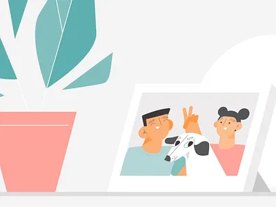 Pet Love 2d animation character design dog explainer video home illustration studiotale xiaomi