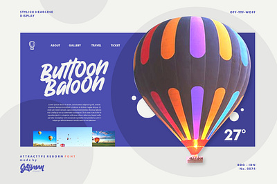 Button Baloon Sample Websites - Attractype Reborn Font brush fonts font font awesome font design fonts free fonts handlettering new fonts typography web design web design company web designer