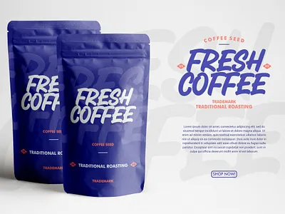 Fresh Coffee Packaging branding coffee font font awesome font design font family fonts free fonts handlettering labels logo packaging packaging design typography