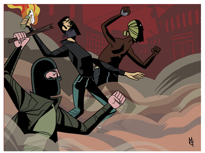Urban warriors exhibit marighella protests riot