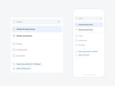 Daily UI - Search app blue clean design flat minimal mobile app mobile design responsive responsive design ui ux vector web web design website whitespace