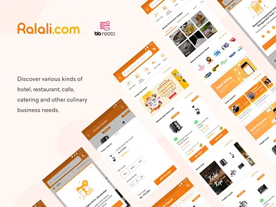 BIG RESTO mobile app b2b design marketplace mobile app mobile app design mobile ui ui uidesign