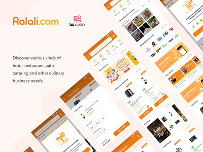 BIG RESTO mobile app b2b design marketplace mobile app mobile app design mobile ui ui uidesign