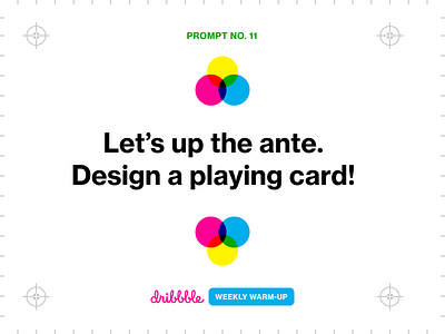 Design a Playing Card challenge community dribbbleweeklywarmup experiment fun growth learning playing card prompt webdesign weekly warm up