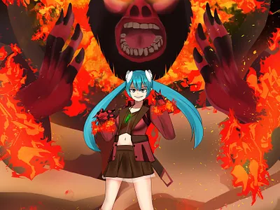 commision for nishizawa uta part 2 anime commision illustration