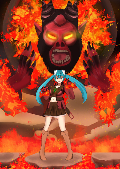 commision for nishizawa uta part 2 anime commision illustration