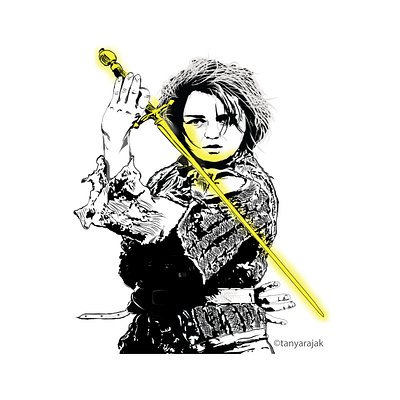 Arya Stark design flat gameofthrones graphicdesign illustration illustration art ux vector