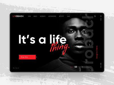 Concept - Urobach boxing clothing brand concept design e commerce design fight fight club fighter man mma shop site design sport sports branding sports design ux web design website website concept wrestle