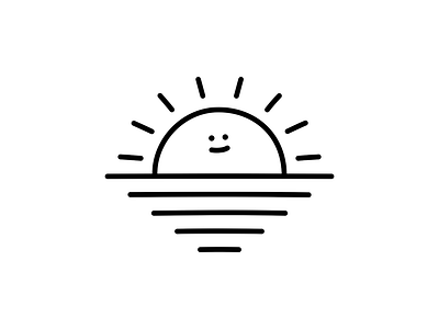 Sun - Ignorant Doodle art black and white cute design doodle doodles draw drawing flash tattoo graphic ignorant ignorant tattoo illustration landscape minimal sea simple smile sun tattoo