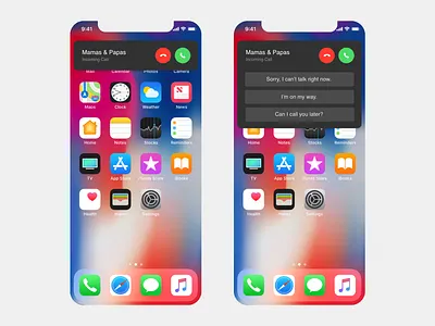 IOS 13 call concept animation app apple clean darkmode design flat icon ios ios13 iphone minimal ui ux