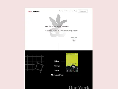 Creative Agency Concept design graphic design ui ux web web design