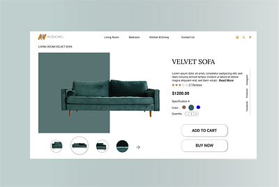 UIShot3_by_Ish - Product page adobe adobe xd adobe xd photoshop ui ux adobexd furniture furniture store furniture website green product page teal ui ui ux ui design uidesign uiux ux ui ux design uxui visual design website design