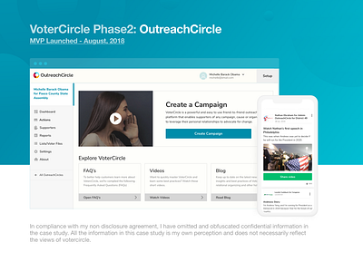 UX Casestudy - OutreachCircle interaction design product design ux