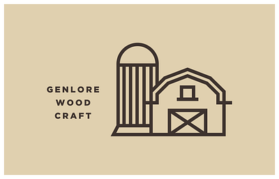 Barn Icon barn farm genlore heritage icon logo minimal silo simple thicklines traditional vector woodcraft woodworking