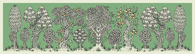 Secret garden design illustration ornamental ornaments textile design textile print tibetan