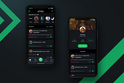 PicPay Dark Mode app feed interface ios payment picpay social ui ux wallet