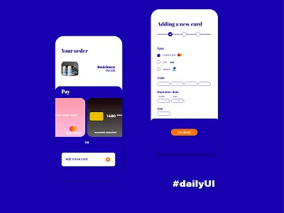 Credit card check out UI Design bankingapp dailyui design ui uidesign uidesigner uidesignpatterns uiux ux