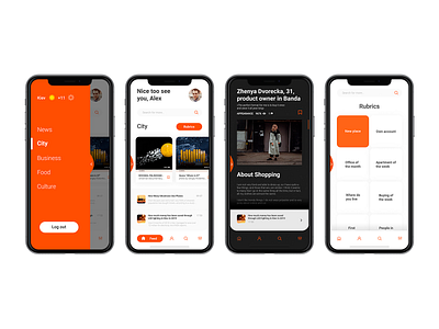 News app design app application behance dribbble interface mobile ui userinterface ux webdesigner