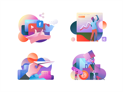 crowdrise illos app branding icon identity illustration iphone landing sketch website