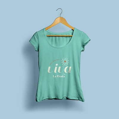 Tshirt for ViVa brand design clothing design green identity illustration logo turquoise venezuela