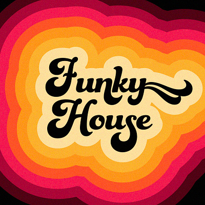 Funky House Type design funky and fresh logo logo design type design typedesign typeface typography vector