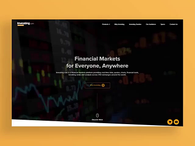 Investing - Media Kit aniamtion design financial illustrator responsive design ui ux uxui web