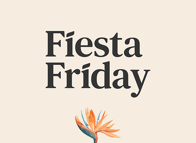 FiestaFriday Logo branding design illustration logo typography