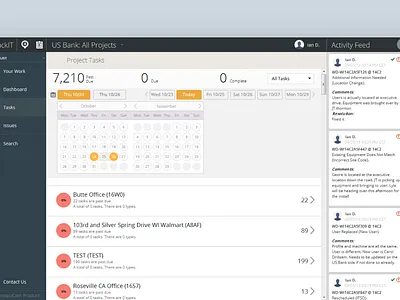 Old design from 2013: TrackIT - Compucom Systems Inc 2013 ui user interface ux