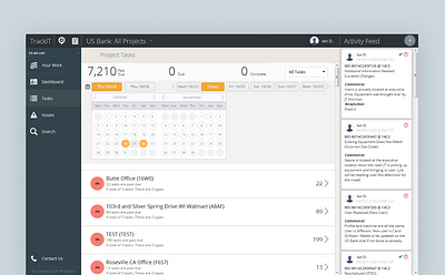 Old design from 2013: TrackIT - Compucom Systems Inc 2013 ui user interface ux