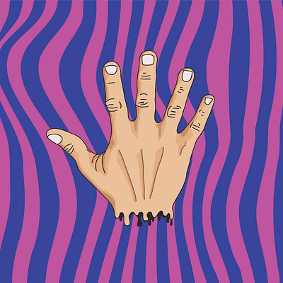 Throw Up a Finger design illustration vector