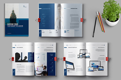 Brochure Template annual report annual report brochure bifold brochure booklet branding brochure business clean corporate indesign