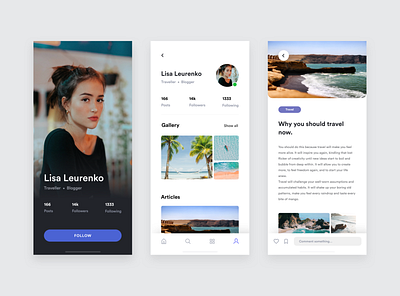 Social app design ui ux