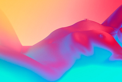 Cromoterapia_01 body bodyscape color colorful colors naked neon rainbow surrealist visual