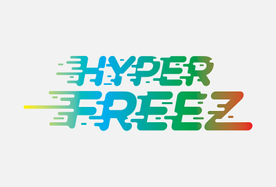 Cumberland Farms HyperFreez beverage branding design freeze hyper illustration logo mark retail speed typography vector