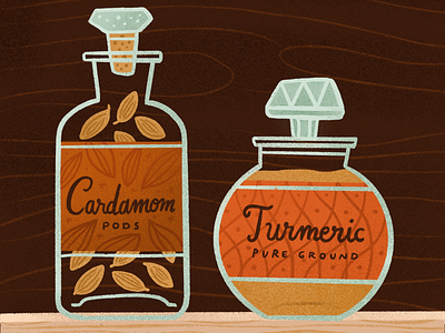 Spice up your Life autumn bottles cardamom glass spice spices turmeric