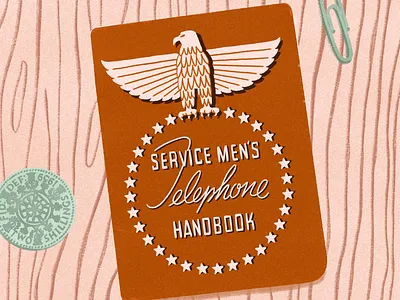 Mementos 40s americana army coin eagle forties handbook memento military shilling souvenir telephone veteran